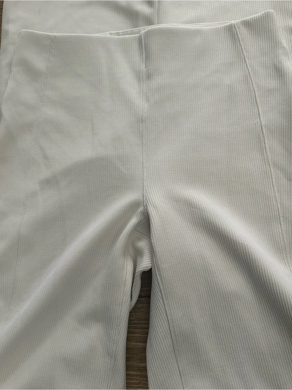 Lululemon Brushed Softstreme Ribbed Zip Flared Pant 32.5